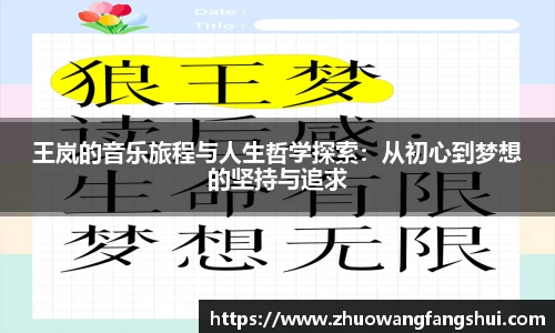 王岚的音乐旅程与人生哲学探索：从初心到梦想的坚持与追求